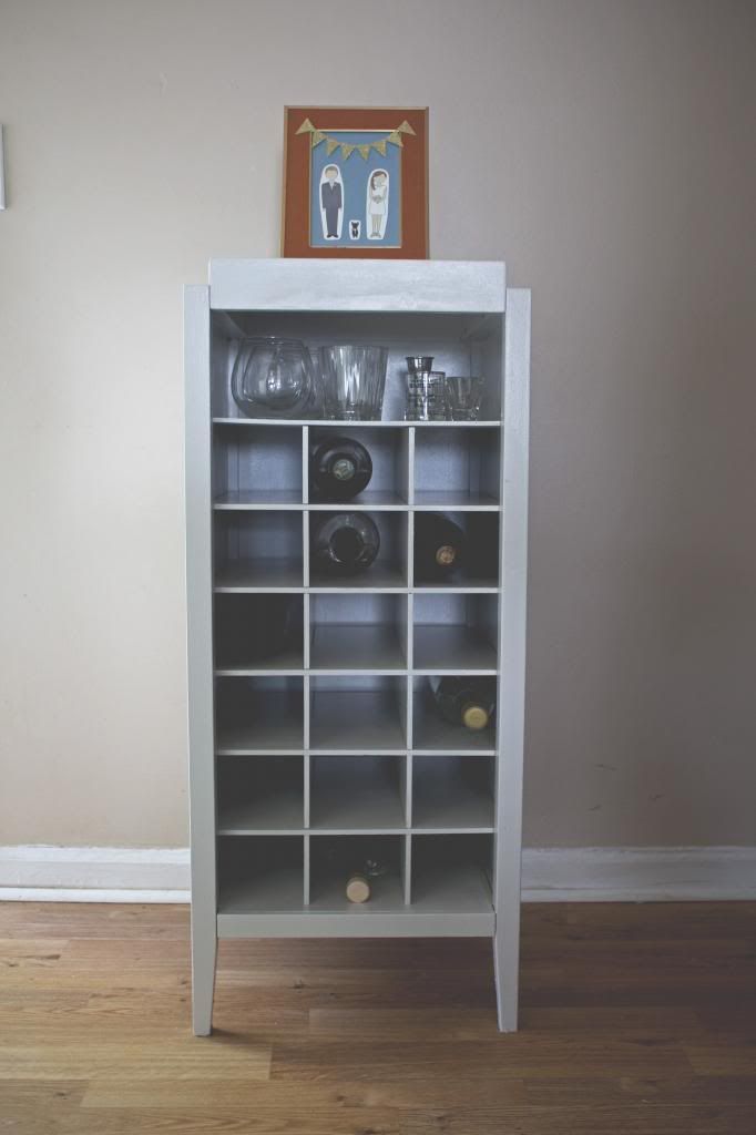 We Live Upstairs blog Wine Cabinet ReStyle