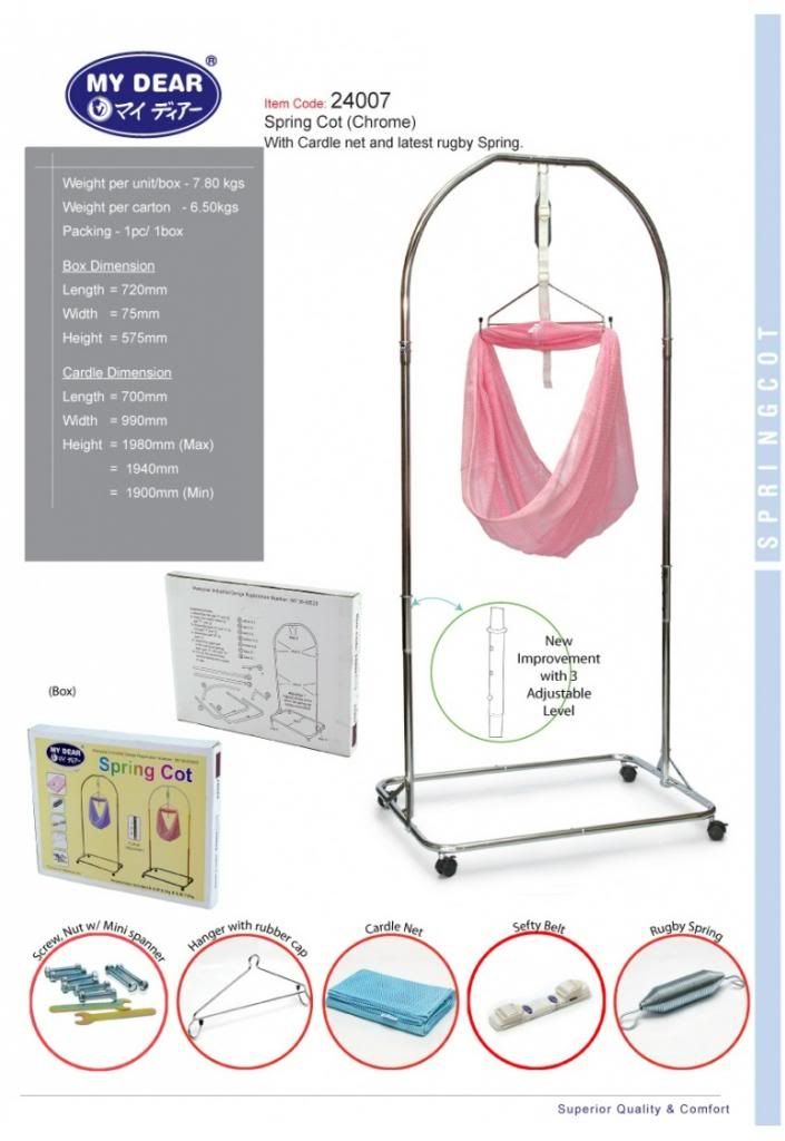my dear spring cot chrome my dear spring cot chrome