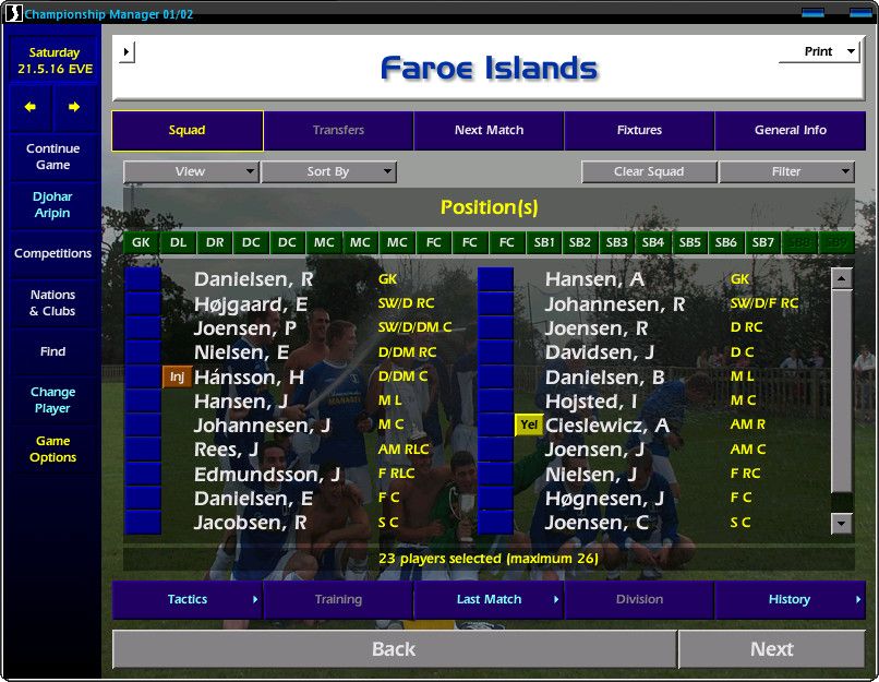 Championship Manager 2008 Database Update