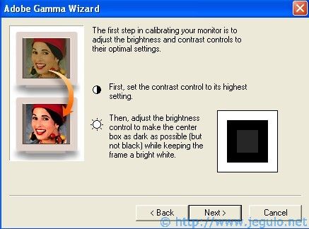 Langkah kedua Kalibrasi monitor (2)