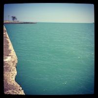 Lake Michigan in summertime