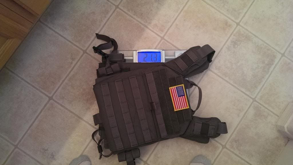 Unscientific Weight ComparisonCeramic vs Steel Plates