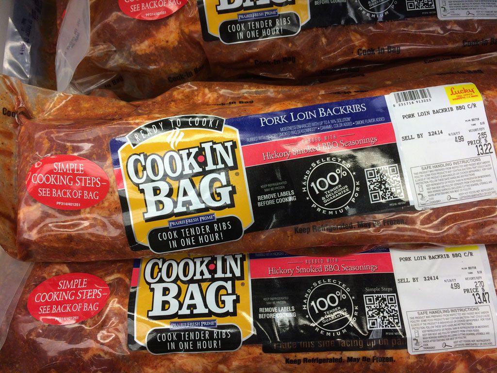 Latest barbecue oddity found at the supermarket...cook ribs right in Kroger Cook In Bag Ribs Review