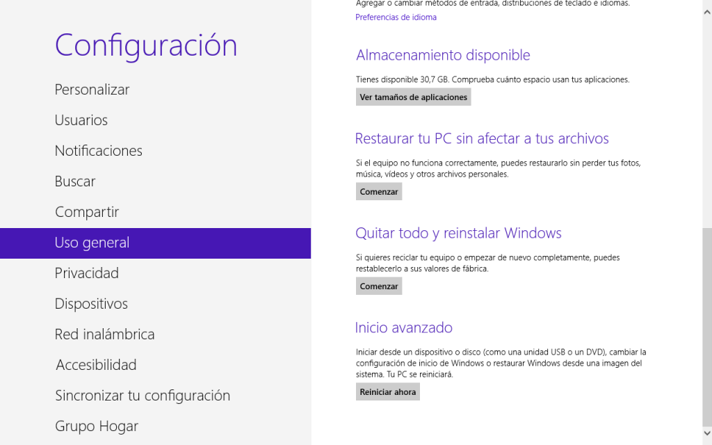 Desactivar secure boot – Windows 8