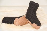 Babies & kids Slipper Boots, Eco Friendly Merino Wool And Leather
