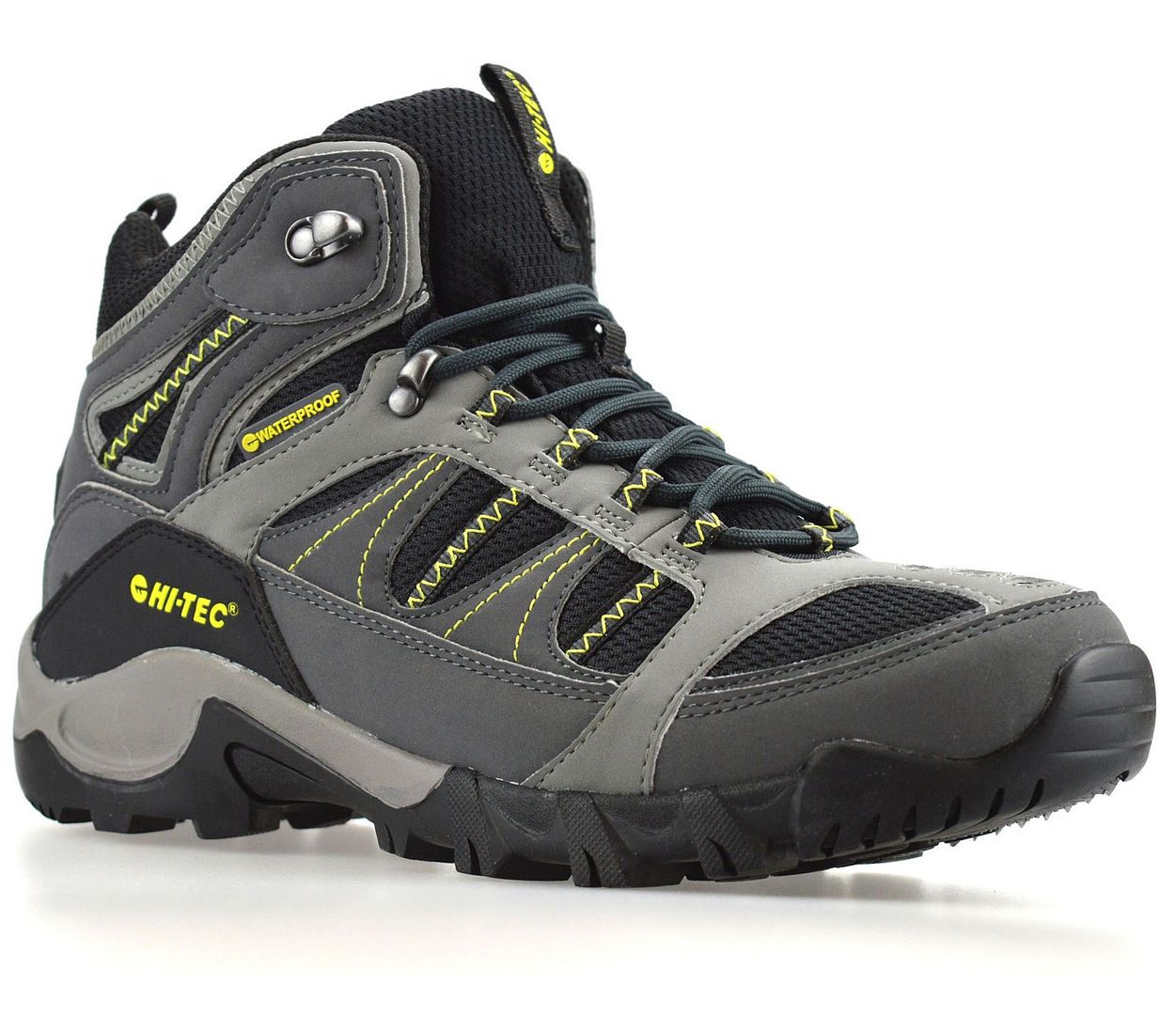 Mens Hi Tec Bryce II Walking Hiking Waterproof Trainers Ankle Boots