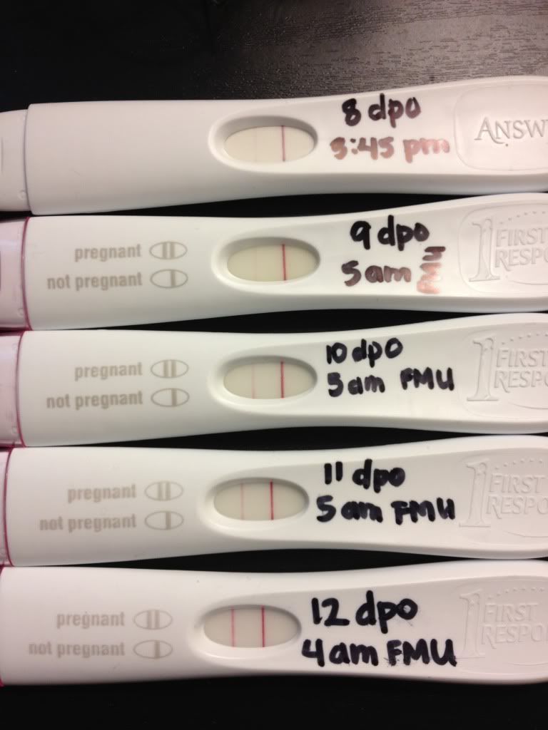 pregnancy positive 8 dpo test BabyCenter Ladies with   BFPs