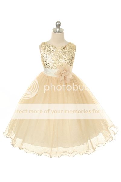 Flower Girl Gold Dress