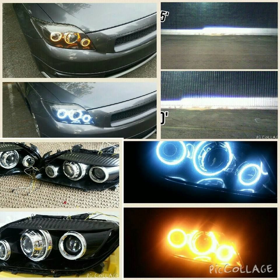 custom built headlights