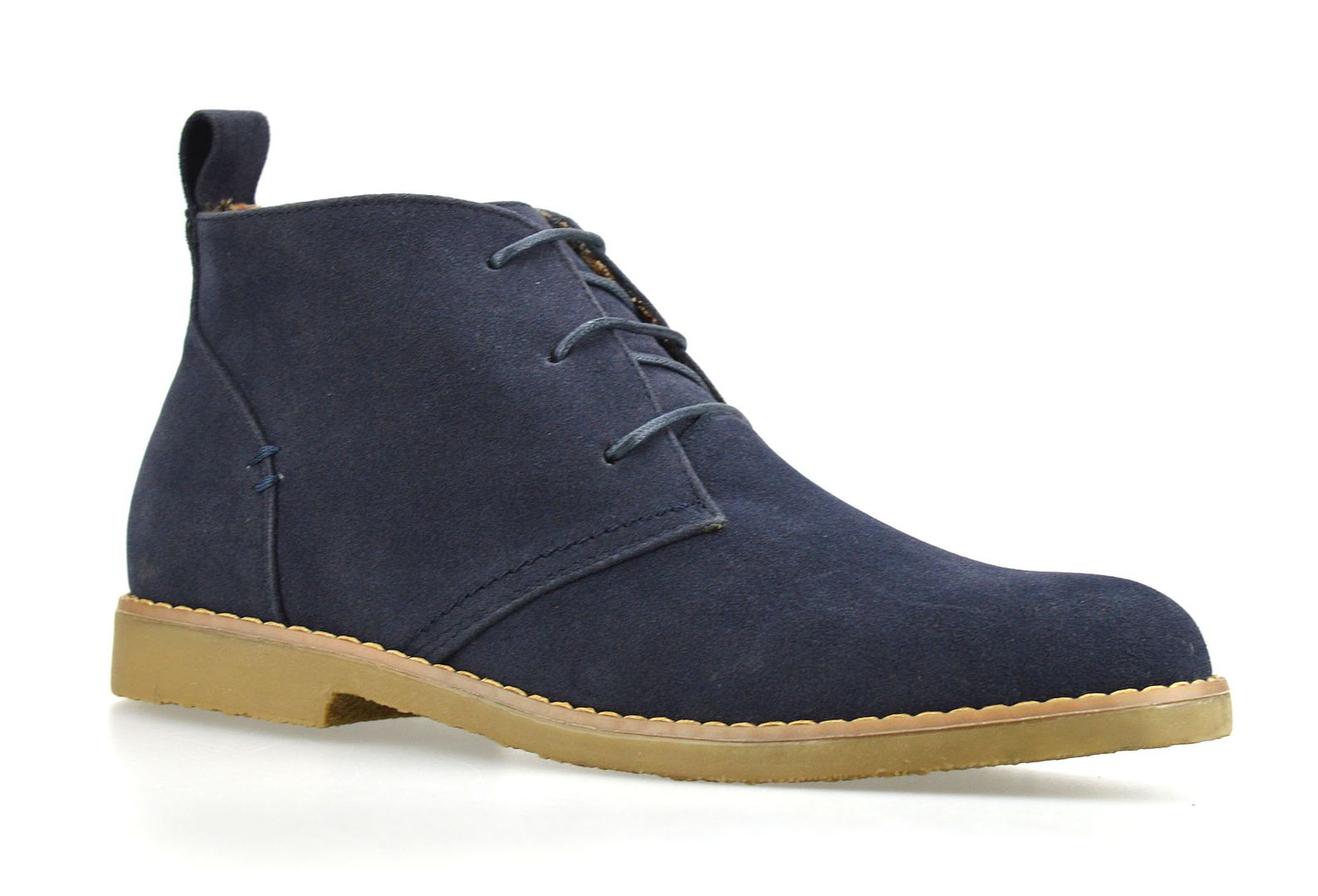 Mens Faux Suede Casual Retro Walking Chukka Lace Desert Ankle Boots ...