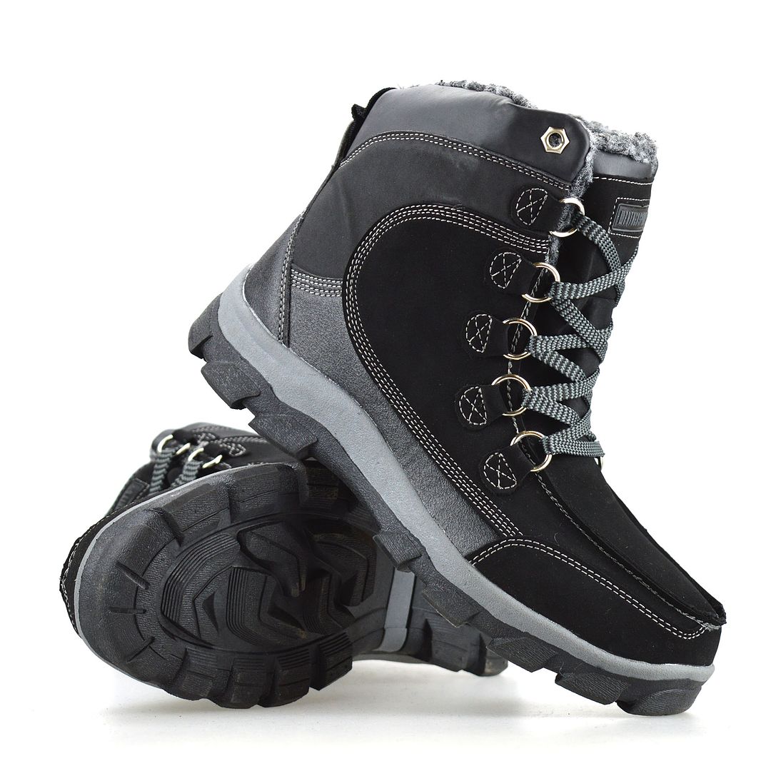 Mens Warm Thermal Fur Lined Walking Hiking Work Winter Ankle Boots ...